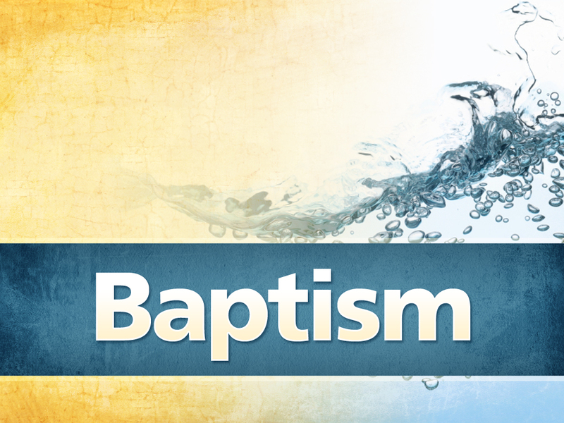 Becoming a Disciple: Baptism