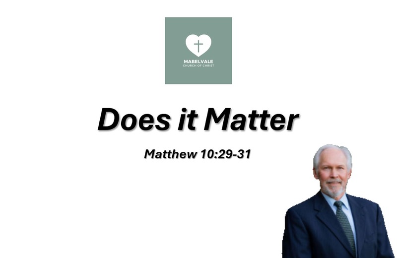 DOES IT MATTER