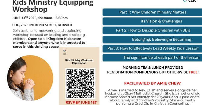 KIDS MINISTRY EQUIPPING WORKSHOP image
