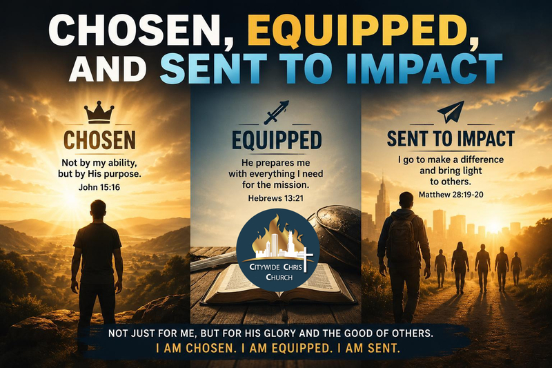 CHOSEN, EQUIPPED, AND SENT TO IMPACT