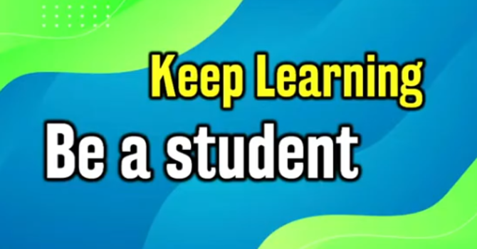 Disciple = Keep Learning