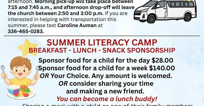 SUMMER LITERACY CAMP OPPORTUNITIES image