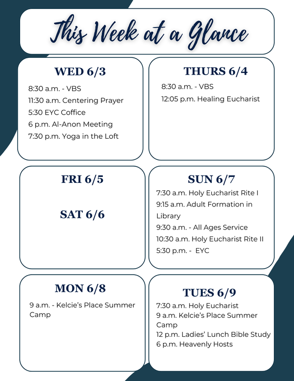 This Week at a Glance