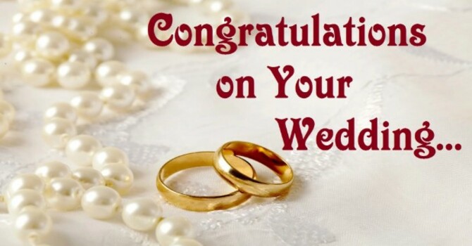Wedding and Baptism Congratulations