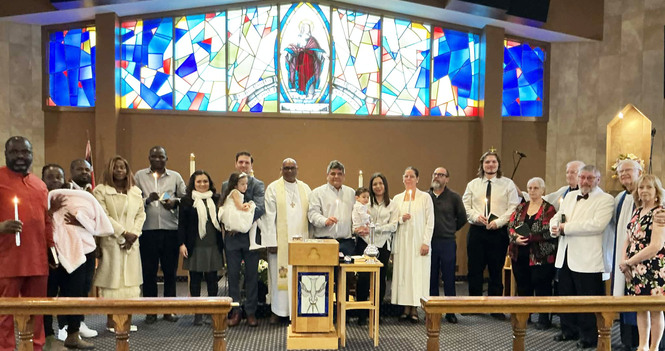 Multicultural baptism service was a joyous celebration