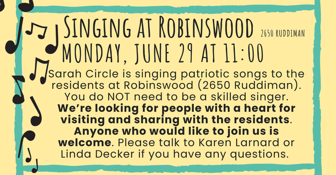 Singing at Robinswood