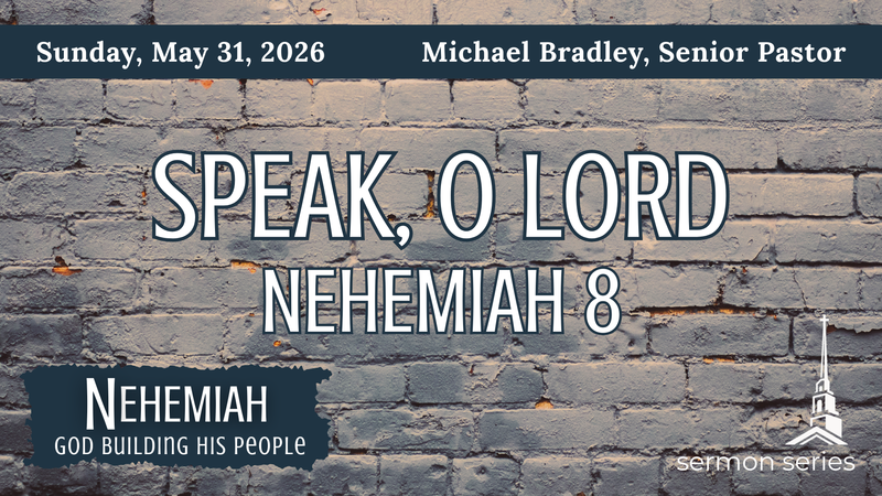 Speak, O Lord