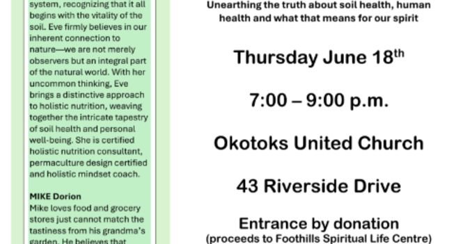 Foothills Spirituality Life Centre presents