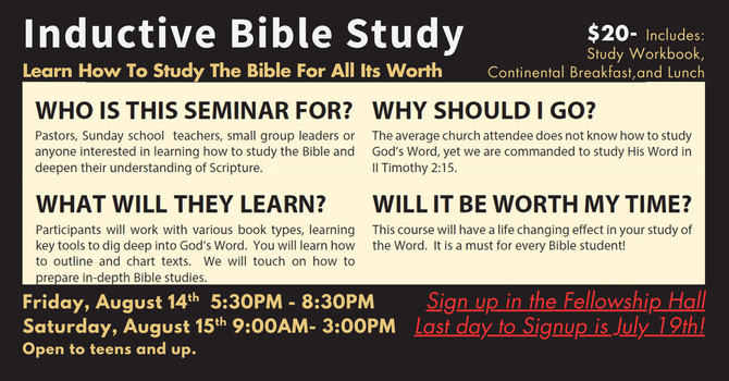 Inductive Bible Study 