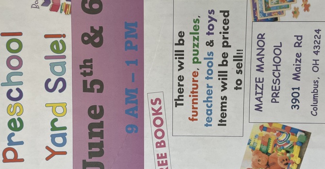 Preschool Yard Sale