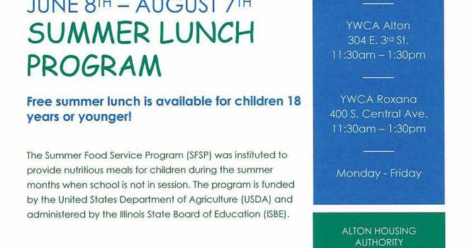 Volunteer Serving Children's Lunch image