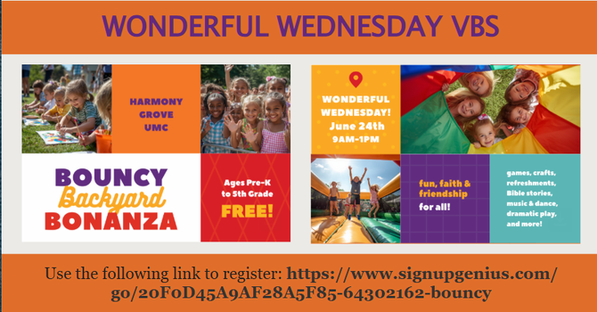 Wonderful Wednesday - VBS June 24th