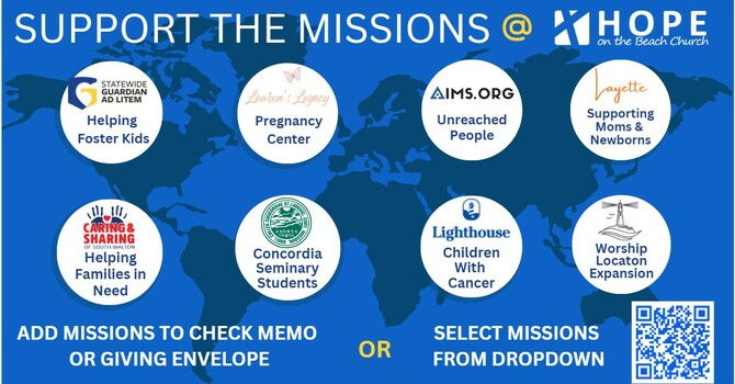 MISSION OF THE MONTH:  Missions at HOPE