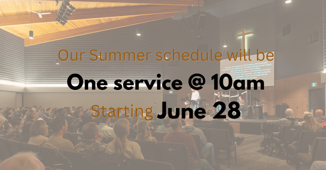 Summer Schedule