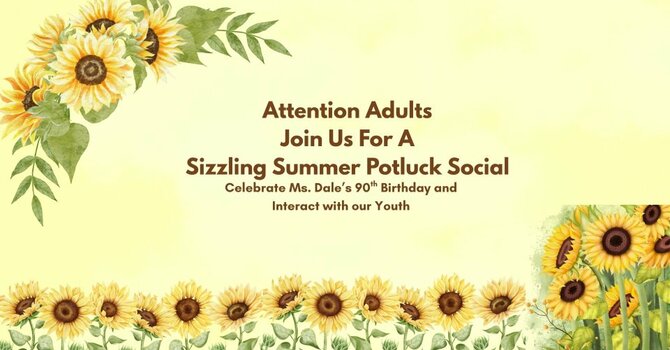 Sizzling Summer Potluck Social