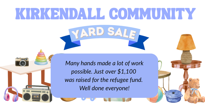 Thanks for work done at the Kirkendall Yard Sale image