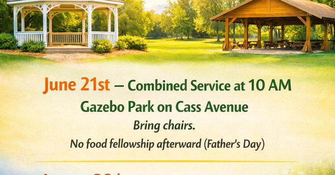 Combined service at 10am