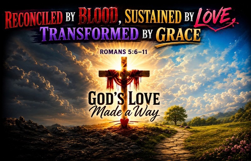 Reconciled By Blood, Sustained By Love, Transformed By Grace