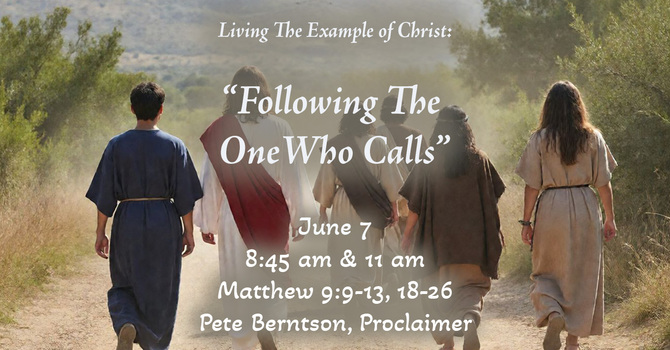 Sunday's Bulletin:  Following the One Who Calls image