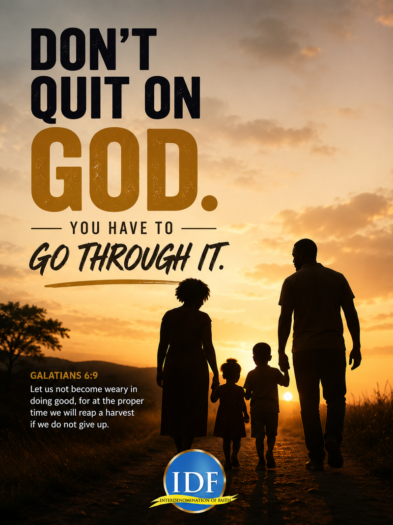 Dont Quit on God