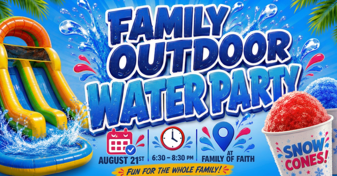 CHURCH OUTDOOR WATER PARTY