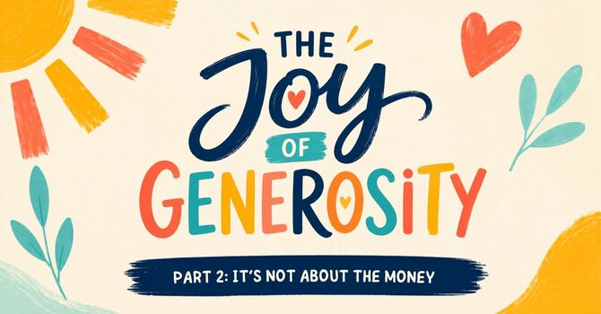 It's Not About The Money