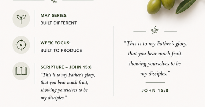 SUNDAY REFLECTION - Built to Produce image