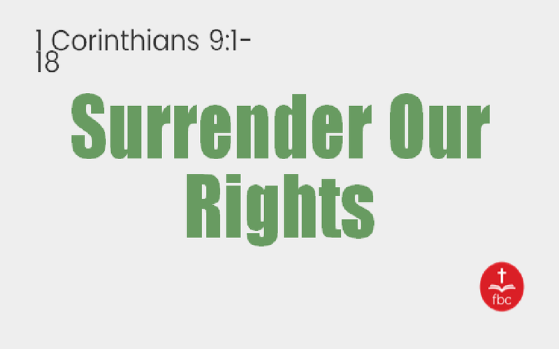 Surrender Our Rights