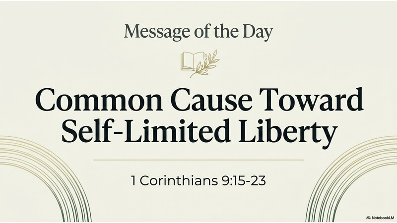 Common Cause Toward Self-Limited Liberty