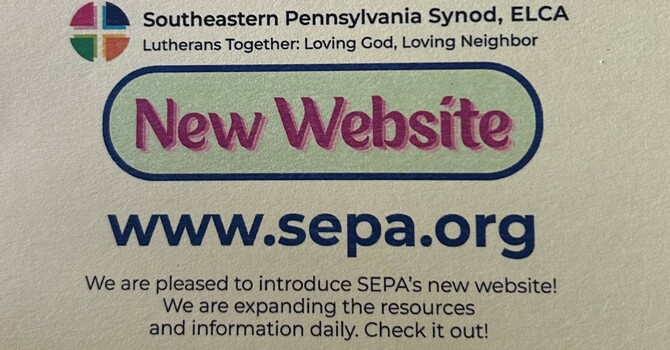 Southeastern Pennsylvania Synod (SEPA) has a new website image