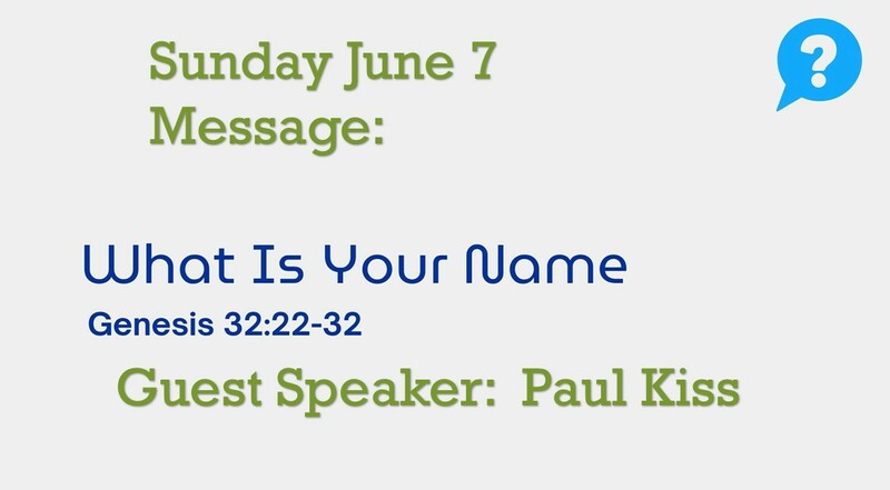 Sunday June 7 Worship Service