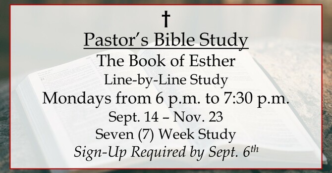 Pastor's Bible Study