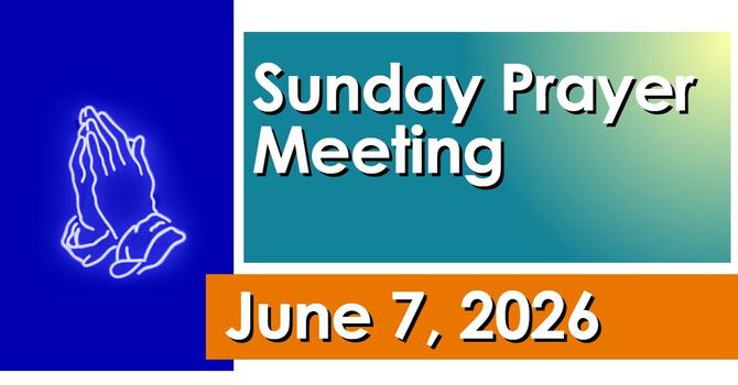 Journey June Prayer Meeting