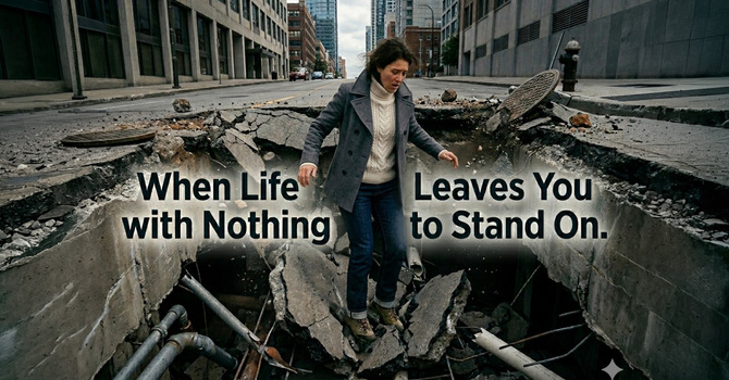 When Life Leaves You With Nothing To Stand On