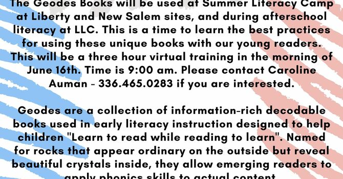 WHAT ARE GEODES FOR LITERACY? image