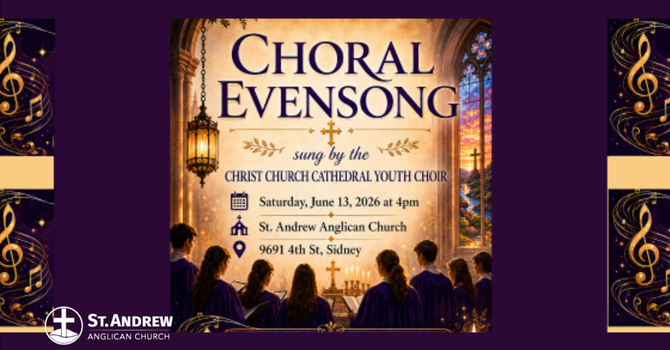 Saturday 4:00 pm June 13, 2026  Choral Evensong image