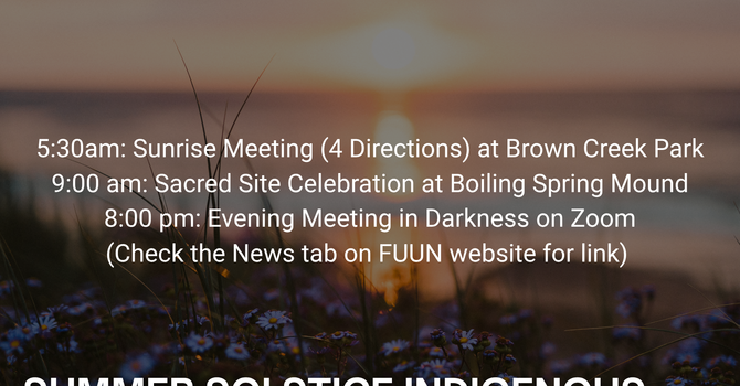 Summer Solstice Indigenous Celebration