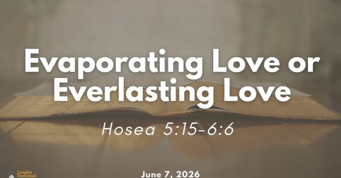 Evaporating Love or Everlasting Love