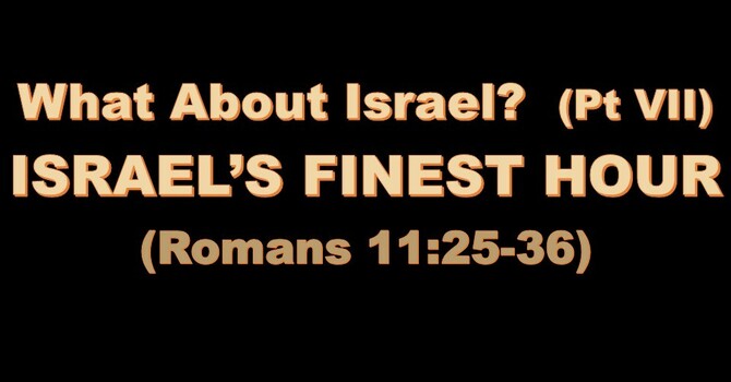 ISRAEL'S FINEST HOUR
