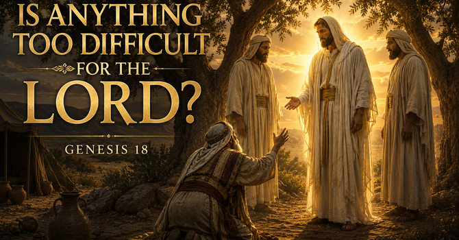 Is Anything Too Difficult for the LORD?