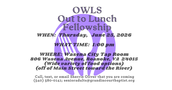 OWLS OUT TO LUNCH