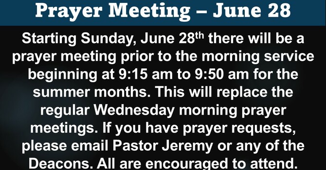 Prayer Meeting