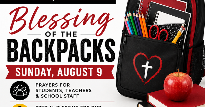 Blessing of the Bookbags  image