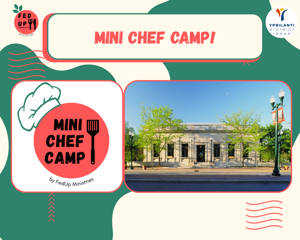 Mini Chef Camp on Mondays at Downtown Branch!
