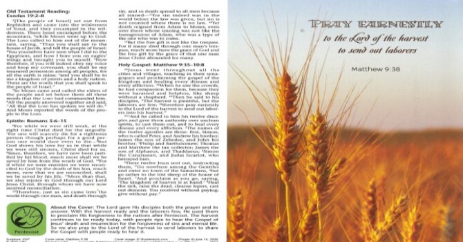 Worship Service Bulletin - Third Sunday After Pentecost