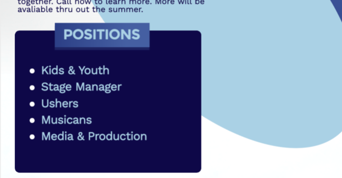 CALLING FOR VOLUNTEERS image