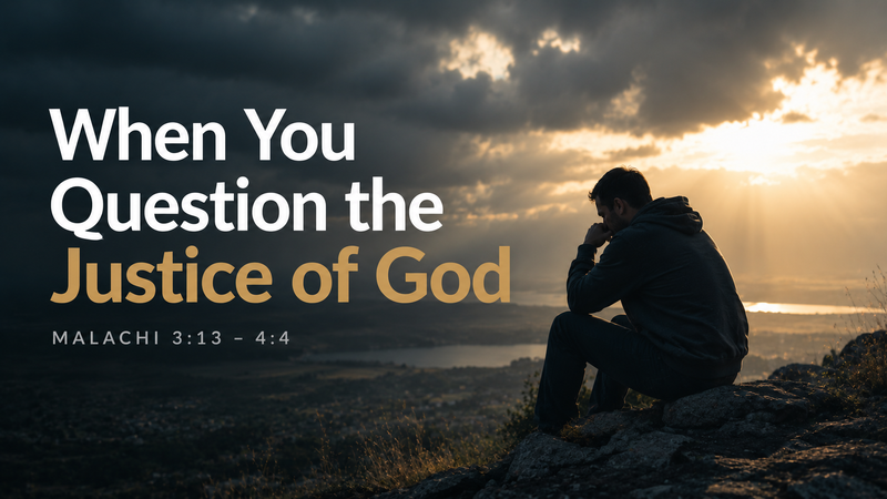 When You Question the Justice of God