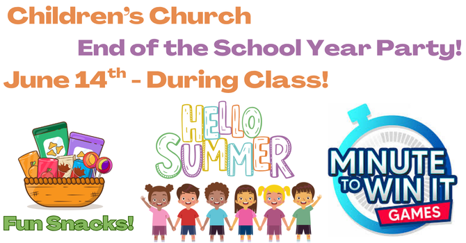 Children's Church End of School Year Party