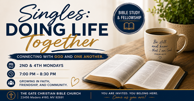 New Singles Ministry!