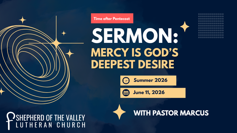 Mercy is God's Deepest Desire